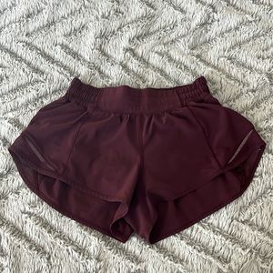 Plum Lulu Low-rise Hotty Hot Shorts, Runs Small fits like a 0-2